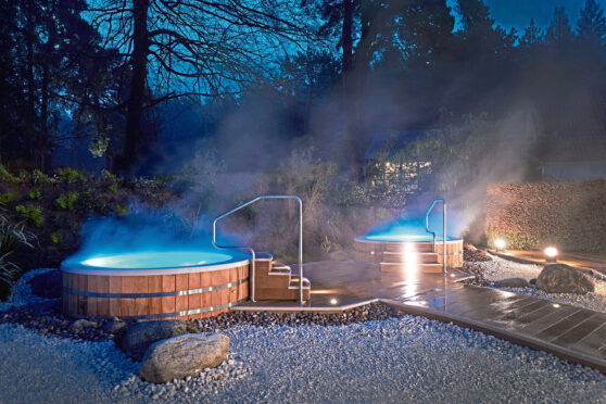 Center Parcs outdoor spa and hot tub.