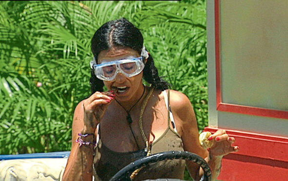 Model Katie Price tries fried bug in I’m a Celebrity in 2009