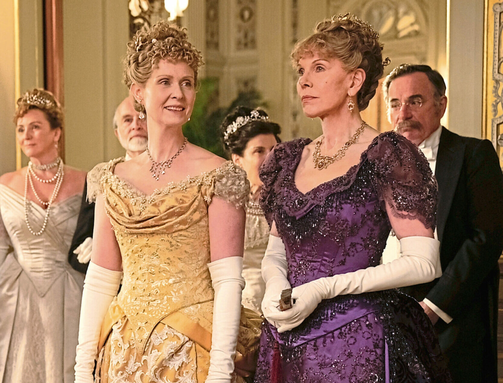 Cynthia Nixon and Christine Baranski star in the upcoming HBO period drama, "The Gilded Age."HBO
Photo: Alison Cohen Rosa/HBO