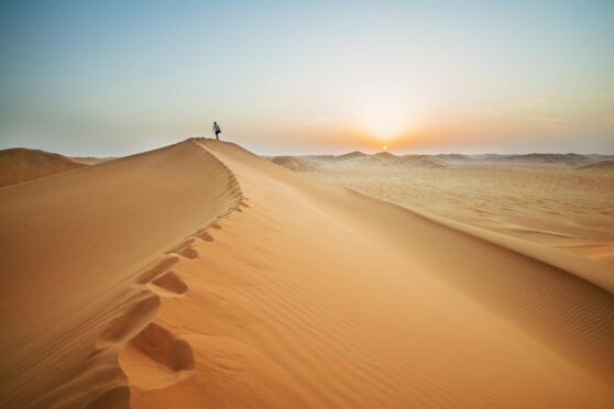 Oman's Empty Quarter desert.