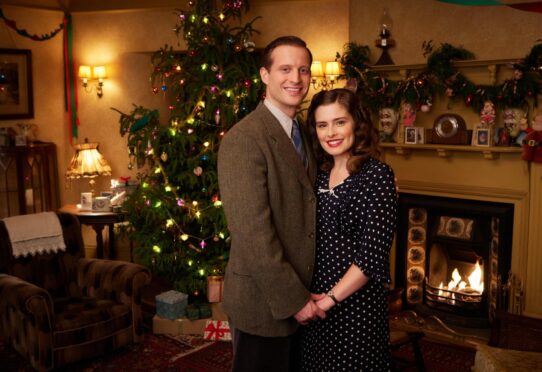 What does Christmas hold in store for James Herriot (Nicholas Ralph) and Helen (Rachel Shenton)?