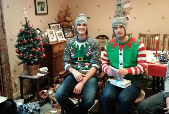 Jamie and Andy Murray, Christmas Day 2015