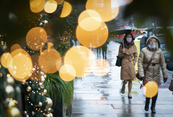 Shoppers in Edinburgh last week