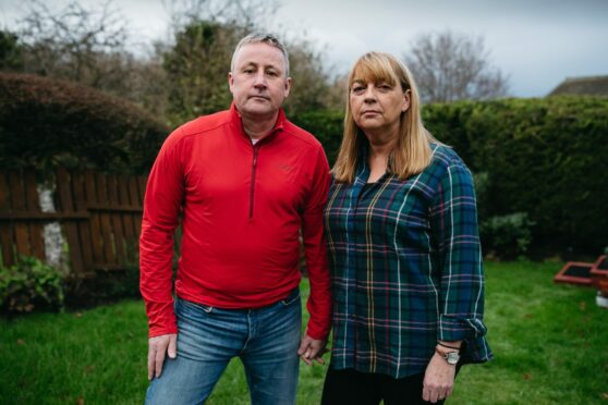 Linda and Stuart Allan, parents of Katie Allan, at home last week.