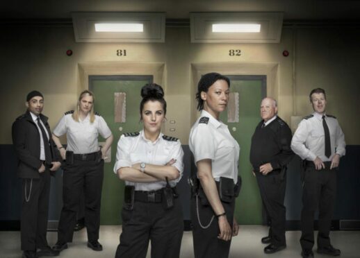 Jamie-Lee O’Donnell and Nina Sosanya, centre, lead the cast of prison comedy-drama Screw, filmed at Kelvin Hall in Glasgow