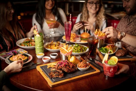 A feast at TGI Fridays