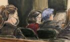 Courtroom sketch of Ghislaine Maxwell