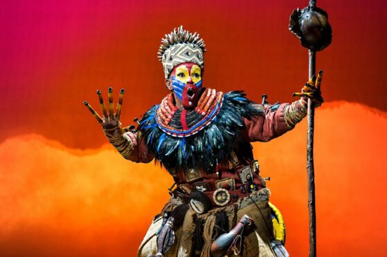 Thandazile Soni as Rafiki in Disney's The Lion King