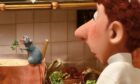 Remy the rat chef and trainee cook Alfredo in Paris-set animated movie Ratatouille