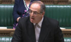 Paymaster General Michael Ellis in the House of Commons, Westminster, answering an urgent question over the lockdown-busting Downing Street drinks party allegedly attended by Boris Johnson and his wife Carrie