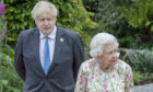 Boris Johnson and The Queen in June 2021