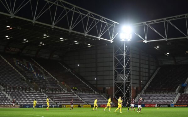 Hearts chose to admit no fans for the Boxing Day visit of Ross County.