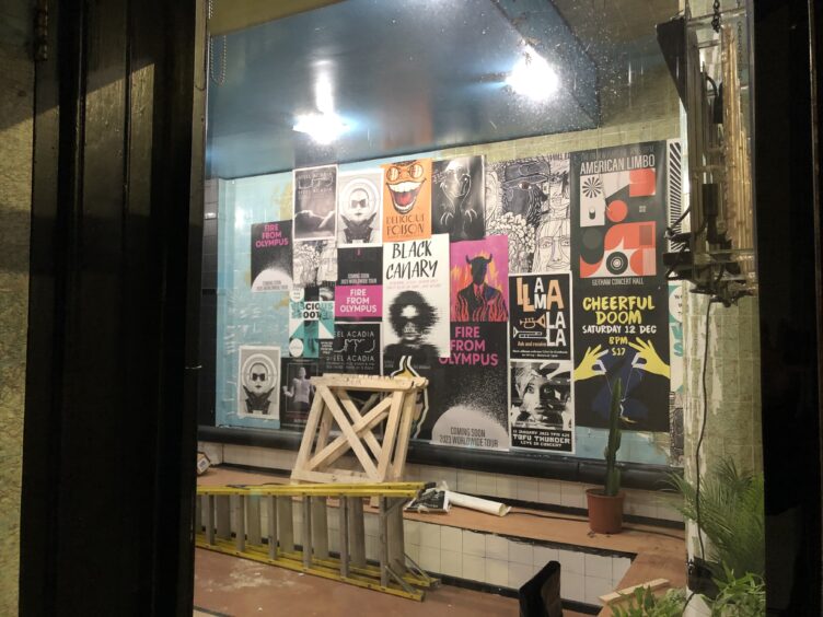 Posters in 'Yolk Diner' (Pic: Ross Crae)