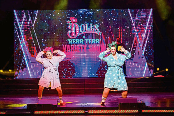 Louise McCarthy and Gayle Telfer Stevens as The Dolls have gone from two-figure crowds to filling Britain’s biggest theatre.