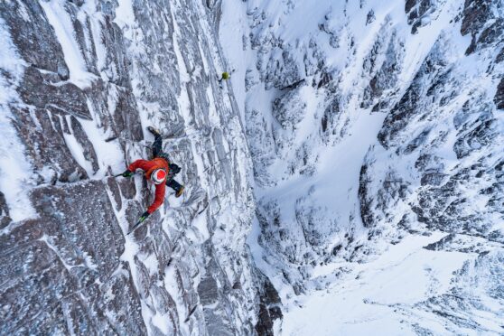 The steep and foreboding Wailing Wall cliff face on An Teallach mountain.
