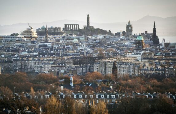 Edinburgh skyline is framed last week (Pic: Jane Barlow / PA)