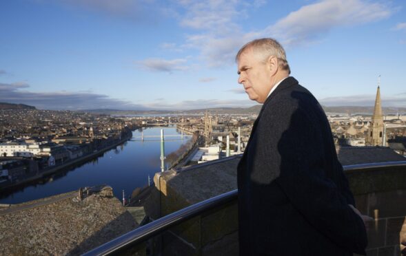 Prince Andrew explores Inverness after officially opening the city's new Highland Hospice in 2016.