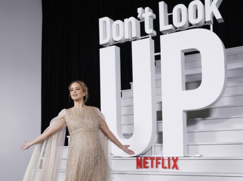 Jennifer Lawrence arrives for the premiere of Netflix’s Don’t Look Up in New York last December.