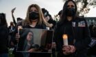 Journalist Lourdes Maldonado is remembered at protests in Tijuana last month