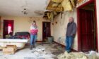 Karrena and Graeme Kerr in their cottage near Forfar nearly five years after 12-week renovation work began