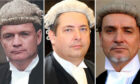 Left to right: Paul McBride, who represented David Goodwillie in 2011; Frank Mulholland, then Lord Advocate; and Derek Ogg, who led National Sex Crimes Unit