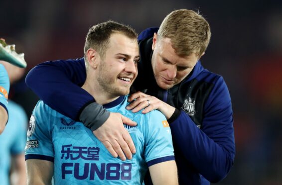 Ryan Fraser would appear to have a closer bond with Eddie Howe than Steve Clarke right now