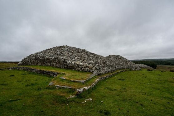 The ancient Grey Cairns of Camster in Caithness
