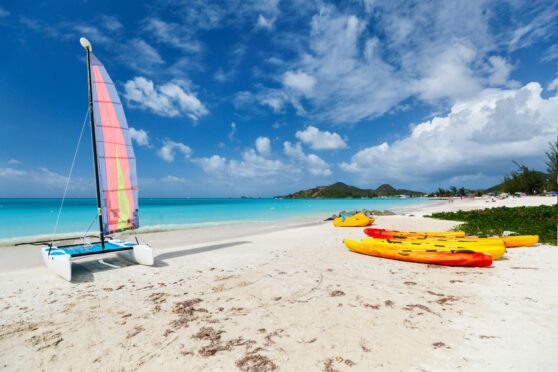 Kayaking in Antigua.