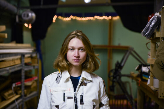 Svitlana Dolbysheva in a bunker in Kyiv