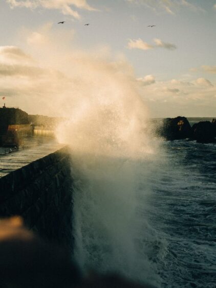 Waves at Dunbar, Northern Diary by Robbie Lawrence