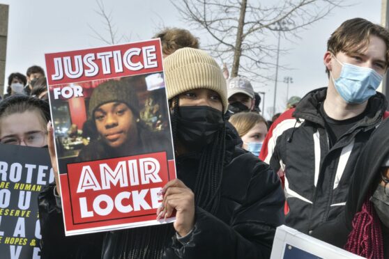 Earlier this year students walk out of school in Saint Paul, Minnesota to demand justice for police shooting victim Amir Locke (Pic: MediaPunch/Shutterstock)