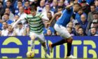 Kyogo turns Rangers’ Leon Balogun on his Old Firm debut last August