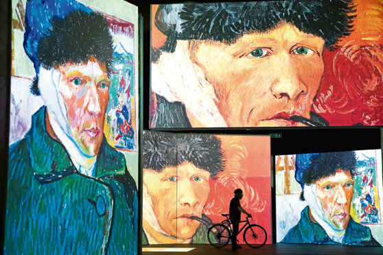 Digital displays of van Gogh’s self-portraits