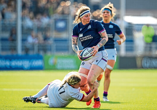 Scotland’s Emma Wassell in action