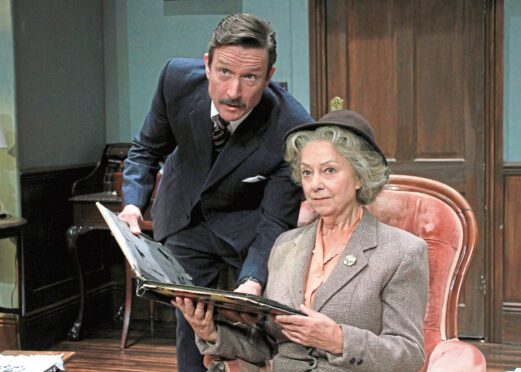 Sarah Thomas as Miss Marple.