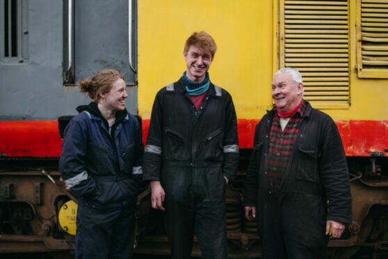 Seonagh MacDonald, Matthew Murphie and mentor Doug Scott