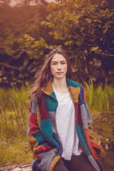 Model wearing Ragamuffin jacket in the field