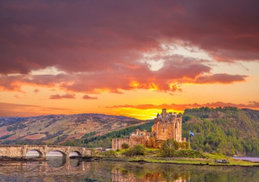 Scottish Highlands panorama