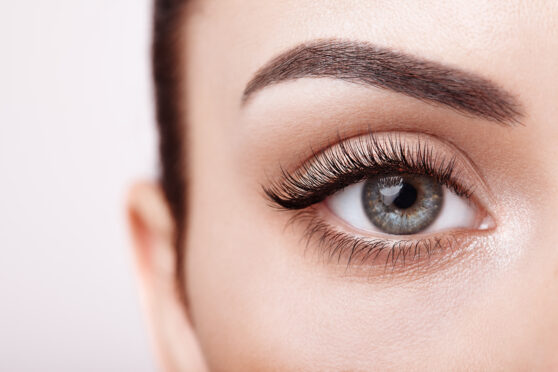 False lashes are easy to apply