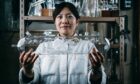 Glassblower Dr Ayako Tani in her Glasgow University lab