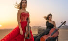 Ayoub Sisters, violinist Laura, left, and cellist Sarah.