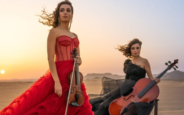 Ayoub Sisters, violinist Laura, left, and cellist Sarah.