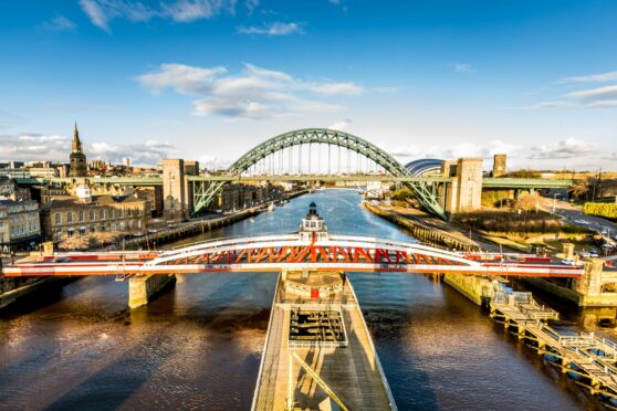 Bridges across the river Tyne