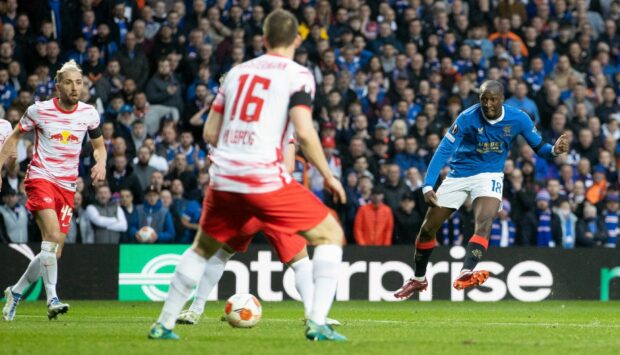 Glen Kamara nets against Leipzig