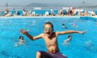 Youngsters having fun at Gourock’s outdoor pool which opened for the summer on Friday