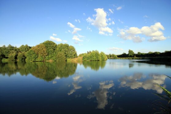 The lake at Brook Meadow.