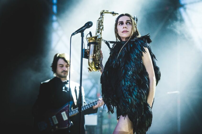 PJ Harvey performing at the Todays Festival, Turin, Italy, in 2017