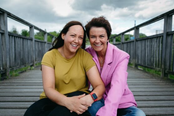 Leah and Fiona Stalker at Cuningar Loop, Glasgow, last week