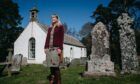 Author Merryn Glover at Insh church which has inspired her over the years
