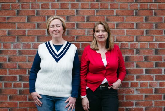 Jacqui Dillon, left, and Caroline Spalding, founders of Menopause Warriors Scotland